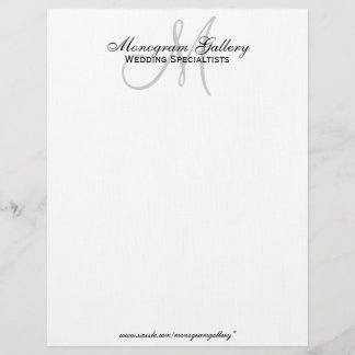 Elegant Business Letterhead Speckled Paper