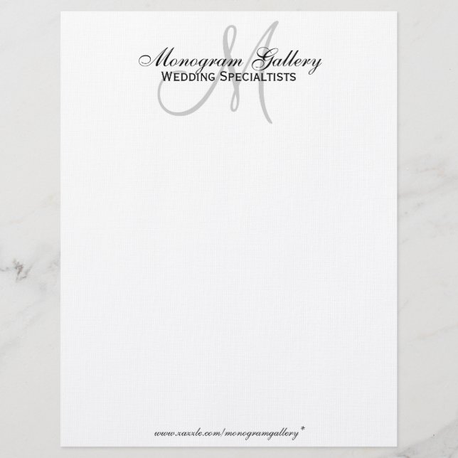 Elegant Business Letterhead Speckled Paper (Front)