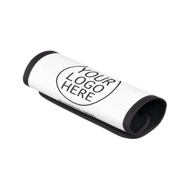 Elegant Business Logo and Website Modern Custom Luggage Handle Wrap (Angled)