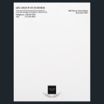 Elegant  Business Logo Blank Letterhead<br><div class="desc">Elegant Business Logo Blank Letterhead features logo , leaf wreath and a modern text template. A perfect design for business owners, corporate , office to use them as a promotional items or as personal stationery .Please click on the personalize button to customize it with your text and logo.Kindly visit my...</div>