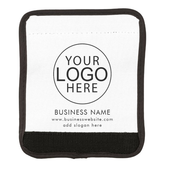 Elegant Business Logo Custom Promotional Swag Luggage Handle Wrap (Front)