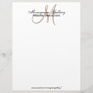Elegant Business Logo Letterhead Recycled Paper