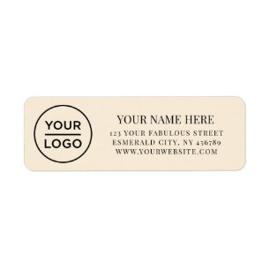 Elegant Business Logo Return Address Label