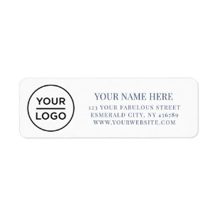 Elegant Business Logo Return Address Label