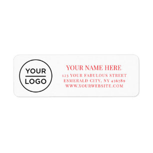 Elegant Business Logo Return Address Label