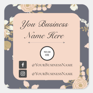 Elegant Business Marketing Sticker