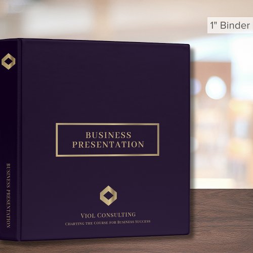 Elegant Business Presentation 3 Ring Binder
