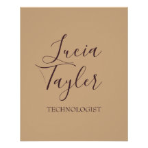 Elegant business script blush