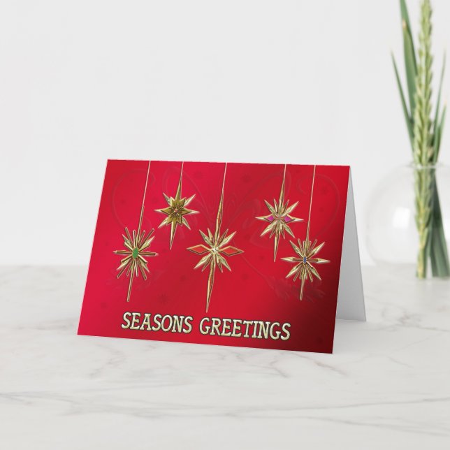 Elegant  Business Seasons greetings card (Front)
