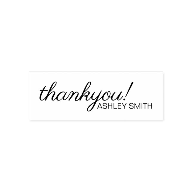 Elegant Business Thank You Self-inking Stamp (Design)