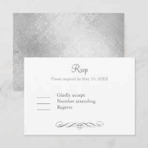 Elegant but simple gay Wedding Rsvp Card