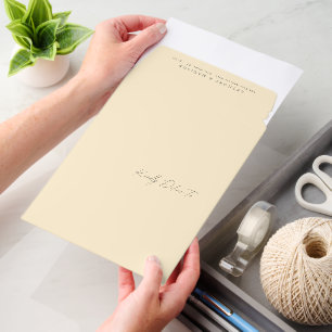 Elegant Butter Yellow Wedding Thick Cardstock Envelope Mailers