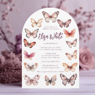Elegant Butterflies Bridal Shower CUSTOM Arch Invitation