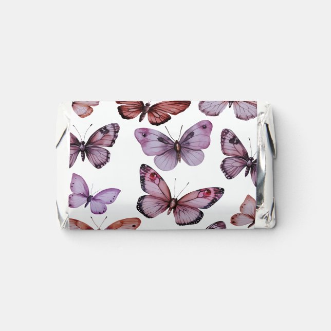 Elegant Butterflies Bridal Shower CUSTOM  Hershey's Miniatures (Front)