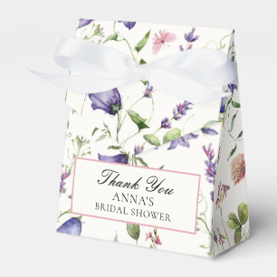 Elegant Butterflies Flowers Bridal Shower Favor Boxes