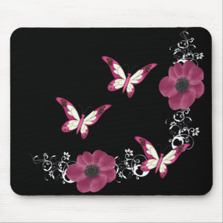 elegant butterflies mouse pad