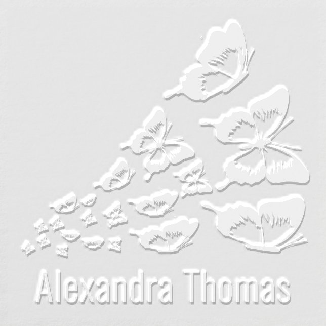 Elegant Butterflies Release Name Monogram Embosser (Design)