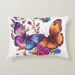 Elegant Butterfly Accent Pillow