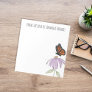 Elegant Butterfly and Purple Flower Stylish Notepad