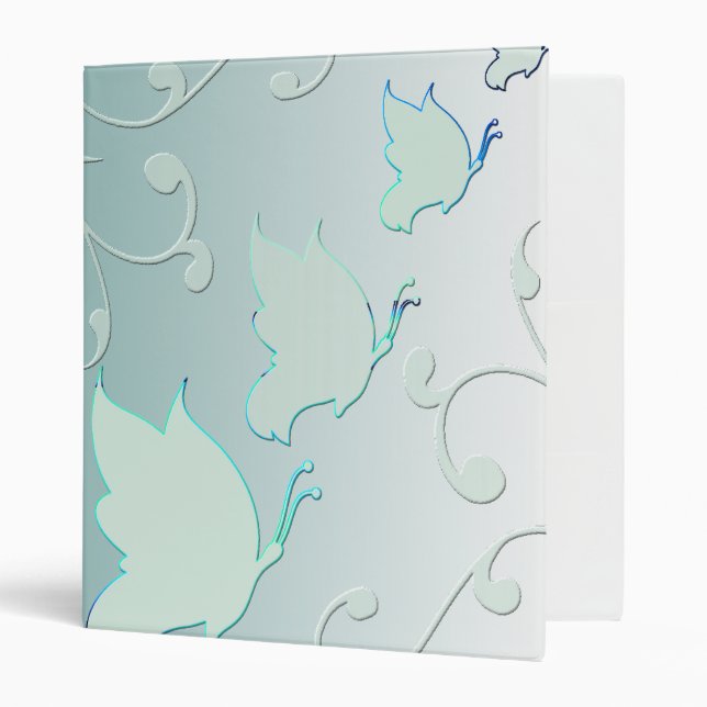 Elegant butterfly Binder (Front/Inside)