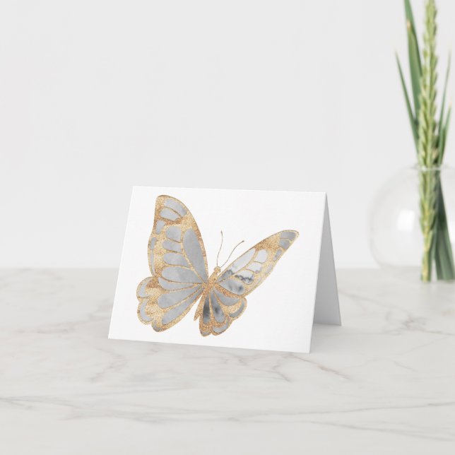 Elegant Butterfly Blank Card –Inspirational Nature (Front)