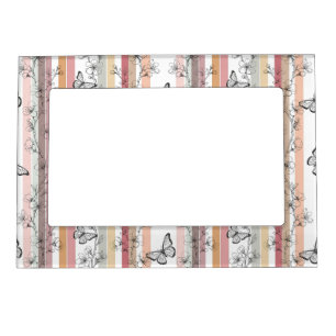 Elegant Butterfly Blossom (10) Magnetic Frame