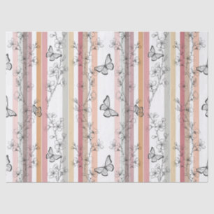 Elegant Butterfly Blossom (10) Tissue Paper