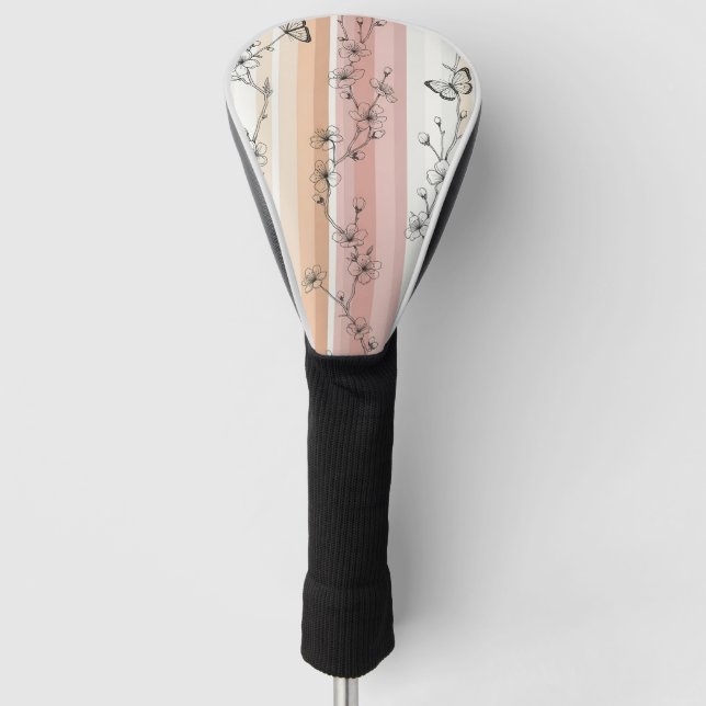 Elegant Butterfly Blossom (11) Golf Head Cover (Front)