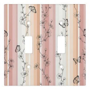 Elegant Butterfly Blossom (11) Light Switch Cover