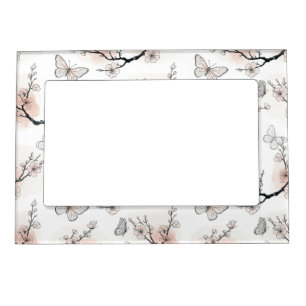 Elegant Butterfly Blossom (11) Magnetic Frame