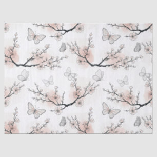 Elegant Butterfly Blossom (11) Tissue Paper