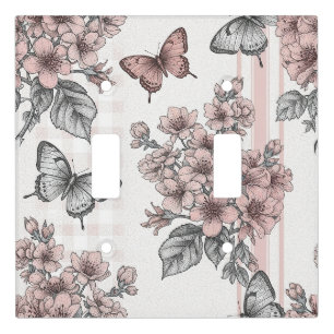 Elegant Butterfly Blossom (1) Light Switch Cover