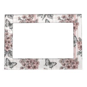 Elegant Butterfly Blossom (1) Magnetic Frame