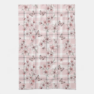Elegant Butterfly Blossom (2) Kitchen Towel