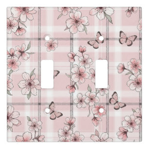 Elegant Butterfly Blossom (2) Light Switch Cover