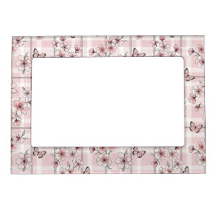 Elegant Butterfly Blossom (2) Magnetic Frame