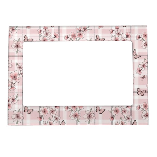 Elegant Butterfly Blossom (2) Magnetic Frame (Front)