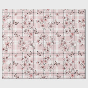 Elegant Butterfly Blossom (2) Wrapping Paper