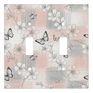Elegant Butterfly Blossom (3) Light Switch Cover