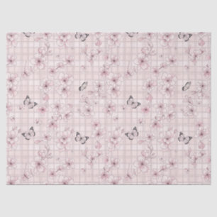 Elegant Butterfly Blossom (4) Tissue Paper