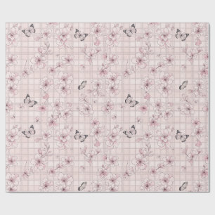 Elegant Butterfly Blossom (4) Wrapping Paper