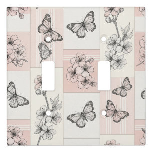 Elegant Butterfly Blossom (5) Light Switch Cover