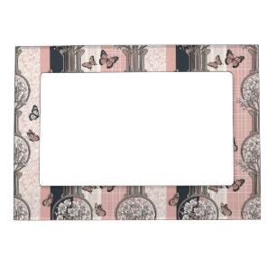Elegant Butterfly Blossom (5) Magnetic Frame