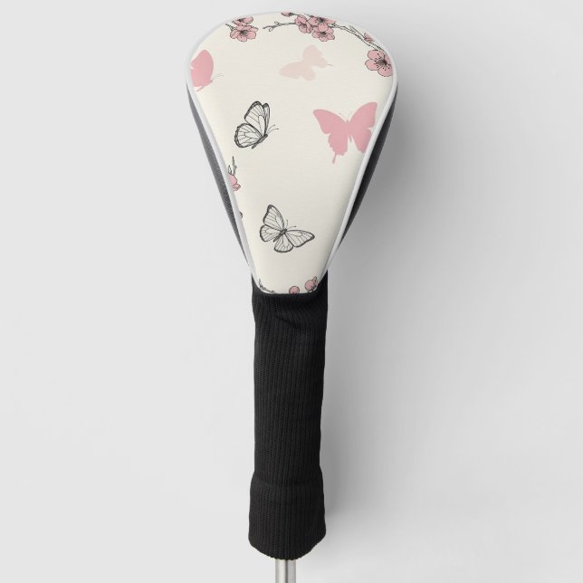 Elegant Butterfly Blossom (6) Golf Head Cover (Front)