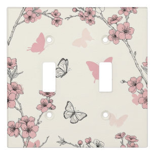 Elegant Butterfly Blossom (6) Light Switch Cover