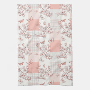 Elegant Butterfly Blossom (7) Kitchen Towel