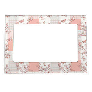 Elegant Butterfly Blossom (7) Magnetic Frame