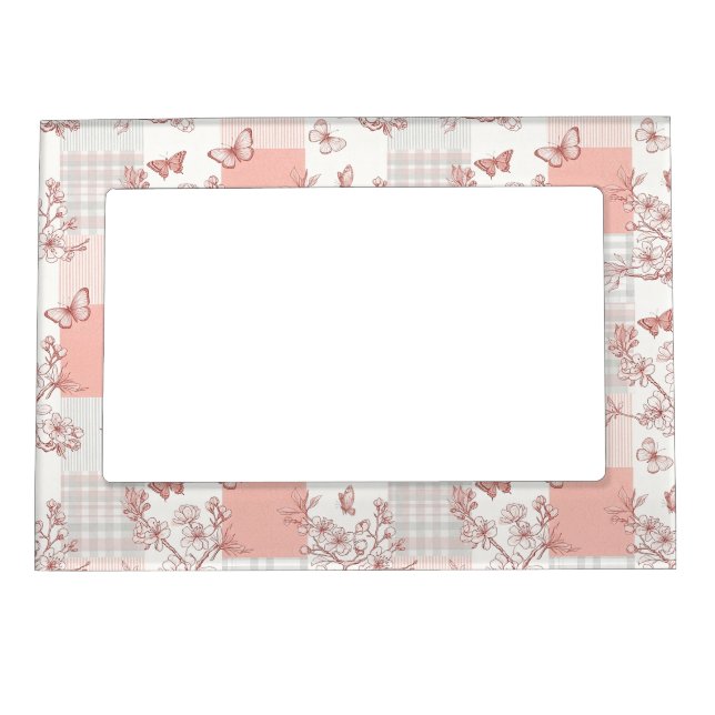 Elegant Butterfly Blossom (7) Magnetic Frame (Front)