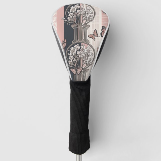 Elegant Butterfly Blossom (8) Golf Head Cover (Front)