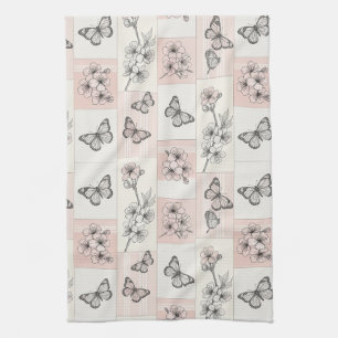Elegant Butterfly Blossom (8) Kitchen Towel